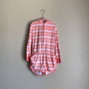 Cat & Jack Zip Up Romper Jumpsuit Lounge Sleepwear Size XS 4/5